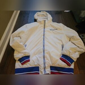 Tommy Wiseau Love Is Blind Men's XL White Winter Jacket Designed In USA Used. 